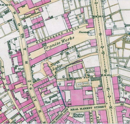 King Street Granite Works Aberdeen map_crop